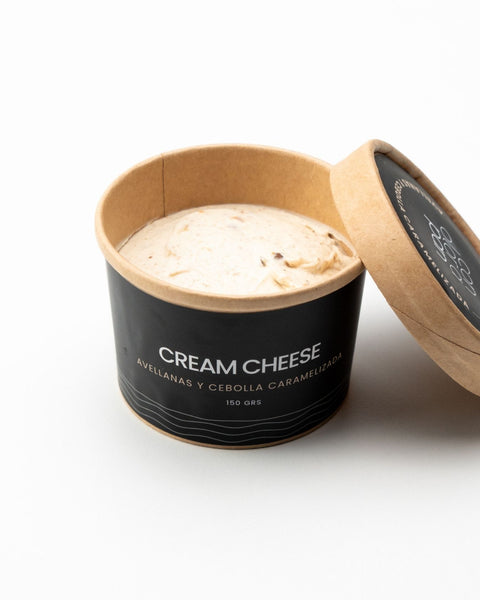 Queso Crema de Avellanas y Cebolla Caramelizada