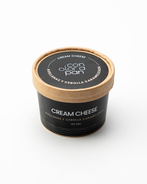 Queso Crema de Avellanas y Cebolla Caramelizada