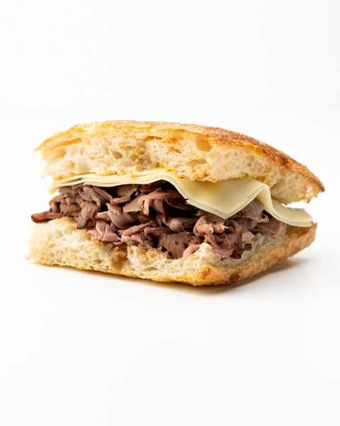 Focaccia Sandwich de Roast Beef