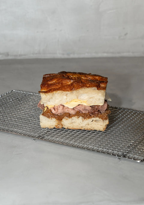 Roast Beef Focaccia Sandwich