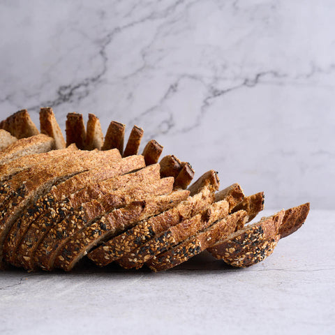 Whole Wheat Sourdough Bread with Kosher Seeds